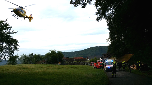 Verkehrsunfall mit verletzter Person in Elxenbach