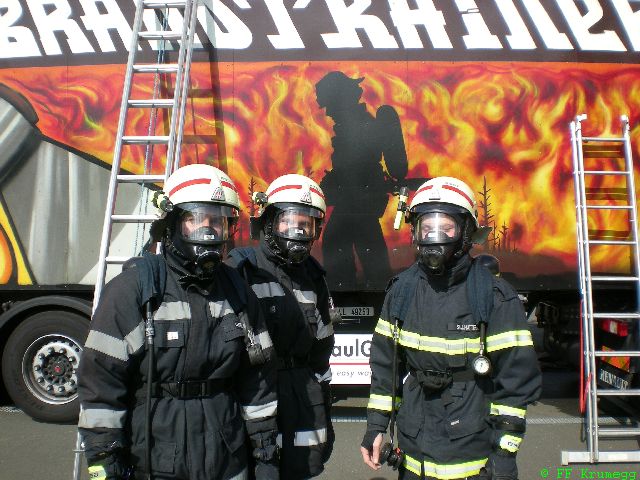 Brandcontainerübung in Raaba